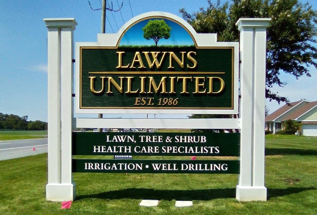 103_lawns-unlimited Ad-Art Custom Sign Design, Installation & Repair
